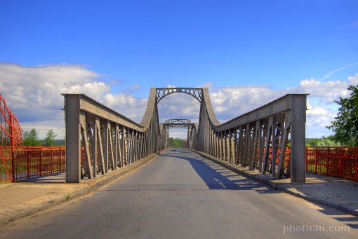Europe; Poland;  Scinawa; Odra; bridge; steel; road