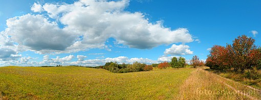 country; field; clouds