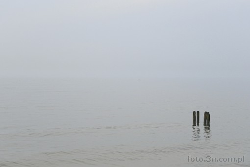 sea; fog; breakwater