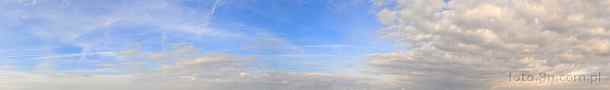 0391-2660; 7978 x 1190 pix; sky, blue, clouds