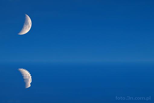 moon; reflection