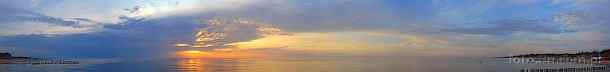 0393-4070; 20754 x 2516 pix; sunset, clouds, sea