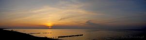 0393-4100; 9108 x 2530 pix; sunset, clouds, sea