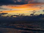 sunset; sea; clouds