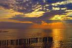 0393-0621; 3786 x 2535 pix; sunset, sea, clouds