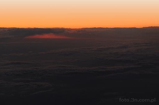 sunset; over clouds