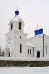 Kleszczele; orthodox church; orthodox church of the Assumption; winter; snow
