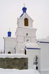 0432-0910; 2371 x 3541 pix; Kleszczele, orthodox church, orthodox church of the Assumption, winter, snow