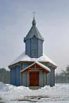0432-0740; 2368 x 3537 pix; Szastaly, orthodox church, snow, winter
