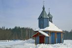 0432-0750; 3836 x 2568 pix; Szastaly, orthodox church, snow, winter