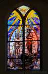 0433-0060; 1870 x 2805 pix; Malbork, St. John the Baptist’s Church, Baptism, Sawomir Oleszczuk, studio stained glass window-Oleszczuk, 1996, stained glass window