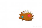 0630-0110; 3420 x 2271 pix; gingerbread, hedgehog