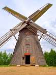 1104-0041; 2520 x 3361 pix; Europe, Poland, Wdzydze, Museum in Wdzydze, windmill HOLENDER from Brusy built in the 1876, windmill, vane