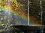 Europe; Poland; Koszalin; fountain; rainbow; park; water