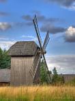 1141-0047; 2544 x 3395 pix; Europe, Poland, Bialowieza, heritage park, country, windmill, mill