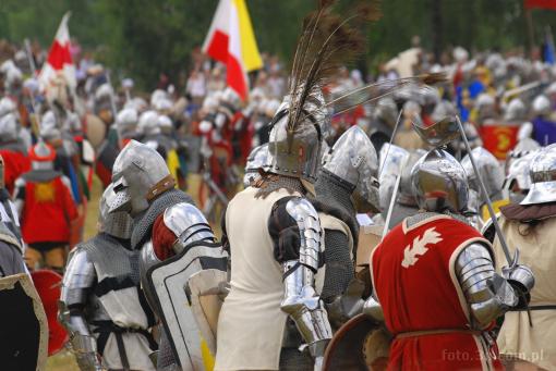 Europe; Poland;  staging of the Battle of Grunwald  in July 2008; Grunwald; knight; battle