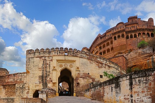 Asia; India; Jodhpur; Mehrangarh Fort; gate