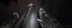 1BF1-0730; 5830 x 2344 pix; Asia, Malaysia, Kuala Lumpur, city, skyscraper, Petronas Towers