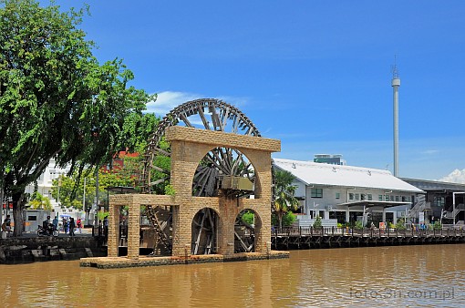 Asia; Malaysia; Malacca; water wheel