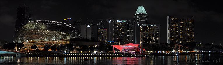Asia; Singapore; city; bay; skyscraper; Esplanade - Theatres on the Bay