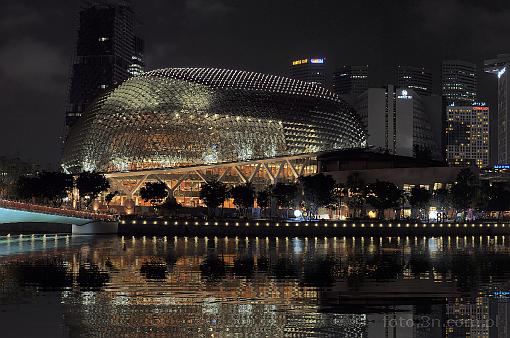 Asia; Singapore; city; bay; Esplanade - Theatres on the Bay