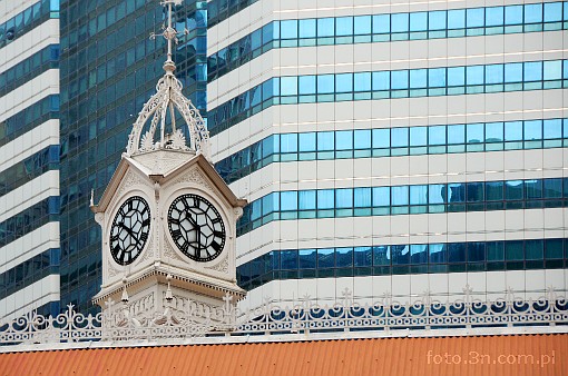 Asia; Singapore; city; clock; watch