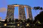 Asia; Singapore; city; bay; skyscraper; Marina Bay Sands