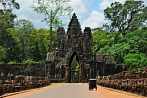 1BJE-0810; 4288 x 2848 pix; Asia, Cambodia, Angkor, Angkor Thom, Angkor Thom south gate