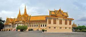 1BJG-0150; 6445 x 2832 pix; Asia, Cambodia, Phnom Penh, Royal Palace