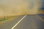 1CA1-0146; 3640 x 2417 pix; Africa, Kenya, whirl dust, road