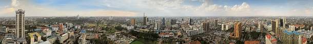 1CA5-0140; 16895 x 2395 pix; Africa, Kenya, Nairobi, city, town