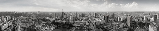 1CA5-0142; 11981 x 2395 pix; Africa, Kenya, Nairobi, city, town