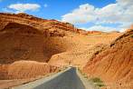 1CE2-1145; 4288 x 2848 pix; Africa, Morocco, Atlas, mountains, road, clouds, turn, mountain road