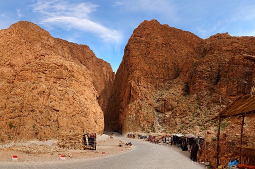 Africa; Morocco; Atlas; mountains; road; gorge; Todrha gorge; Todra gorge; Todgha gorge