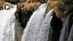 1CE5-1020; 1280 x 720 pix; Africa, Morocco, Ouzoud falls, waterfall