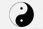 yin; yang; yin yang symbol; mosaic