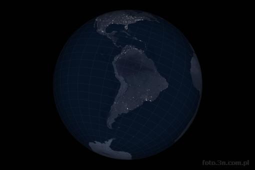 South America; map; globe; continent; mainland; night; cartographic grid