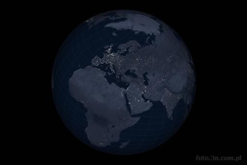 Europe; map; globe; continent; mainland; night; cartographic grid