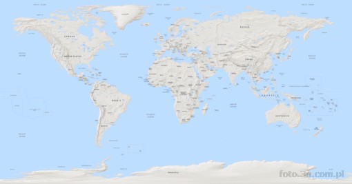 map; continent; mainland; North America; South America; Europe; Asia; Africa; Australia; capitals; terrain relief