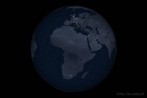 9101-1520; 4500 x 3000 pix; Africa, map, globe, continent, mainland, night, cartographic grid