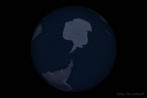 9101-1530; 4500 x 3000 pix; Antarctica, map, globe, continent, mainland, night, cartographic grid