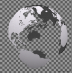 9101-0280; 680 x 680 pix; Earth, globe, continent, mainland