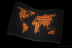 9101-1640; 1200 x 800 pix; World, map, cartographic grid, continent, mainland