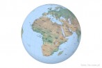 9101-0112; 6600 x 4400 pix; globe, Earth, Africa, cartographic grid