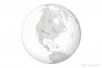 9101-0105; 6600 x 4400 pix; globe, Earth, North America, cartographic grid