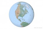 9101-0115; 6600 x 4400 pix; globe, Earth, North America, cartographic grid