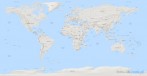 9101-3560; 11707 x 6160 pix; map, continent, mainland, North America, South America, Europe, Asia, Africa, Australia, capitals, terrain relief