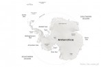 9171-0120; 7994 x 5325 pix; political map, terrain relief, continent, mainland, Antarctica, South Pole