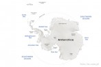9171-0130; 7994 x 5325 pix; political map, terrain relief, continent, mainland, Antarctica, South Pole