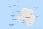 political map; terrain relief; continent; mainland; Antarctica; South Pole